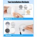 Viccux LED Wall Lights, Rechargeable Magnetic Reading Lamp with Remote/Touch Control, 4 Brightness Levels & 3 Color Temperatures, [Long Runtime] & 360° Rotatable Wall Lights for Living Room, Bedroom
