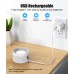 Viccux LED Wall Lights, Rechargeable Magnetic Reading Lamp with Remote/Touch Control, 4 Brightness Levels & 3 Color Temperatures, [Long Runtime] & 360° Rotatable Wall Lights for Living Room, Bedroom