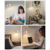 Viccux LED Wall Lights, Rechargeable Magnetic Reading Lamp with Remote/Touch Control, 4 Brightness Levels & 3 Color Temperatures, [Long Runtime] & 360° Rotatable Wall Lights for Living Room, Bedroom