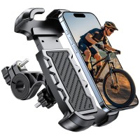 Viccux Motorcycle Phone Mount, Upgrade [Never Fall Off] [0 Shake] Bike Phone Mount, [3s Put & Take] 360° Rotatable Phone Holder for Motorcycle Bike Bicycle Scooter Compatible with Cellphones 4.7-6.8”