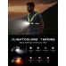 Viccux 500LM High-Visibility Running Lights for Runners with 7 Modes, Adjustable 45° Beam, 360° Reflective Straps & IPX4 Waterproof Running Light for Night Walking/Cycling/Jogging, 3.5-20Hrs Runtime