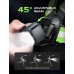 Viccux 500LM High-Visibility Running Lights for Runners with 7 Modes, Adjustable 45° Beam, 360° Reflective Straps & IPX4 Waterproof Running Light for Night Walking/Cycling/Jogging, 3.5-20Hrs Runtime