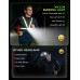 Viccux 800LM Ultra Bright & 7+2 Modes Running Lights for Runners with Rear Light, 45° Beam & 360° Reflective Vest, IPX4 Waterproof Reflective Running Vest for Night Walking/Jogging, 4-25Hrs Runtime