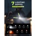 Viccux Running Lights for Runners with Reflective Straps, 500 LM 7 Modes & 45° Adjustable Running Light, IPX4 Waterproof Reflective Vest Safety Light for Night Walking Hiking Cycling, 3.5-20h Use Time