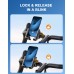 Viccux Bike Phone Mount - [Camera Friendly] Phone Holder for Motorcycle, [Super Sturdy] Bicycle Scooter Handlebar Phone Clip, Compatible with iPhone 14 Pro Max, S23 Ultra and More 4.7”-7” Cell Phones