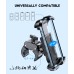 Viccux Motorcycle Phone Mount with [Heavy-Duty Clamp], [All-Around Secure] Phone Mount for Bike Motorcycle Bicycle Scooter Handlebar, [1s Put & Take] Cell Phone Clip Compatible with 4.7"-6.8" Phones