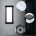 Viccux Outdoor Wall Sconce 2000 Lumen 20W Wall Proch Light Fixtures 3000K Black Modern Exterior Sconces Lighting for House Outside Wall Mount Front Door